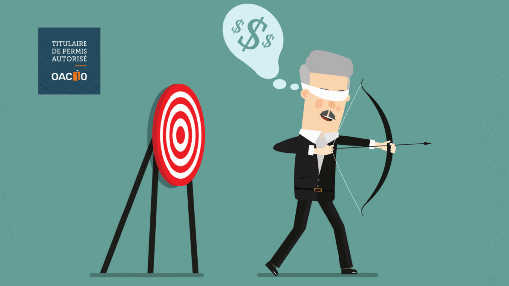 courtier immobilier vendeur qui vise la mauvaise cible et pense à la commission